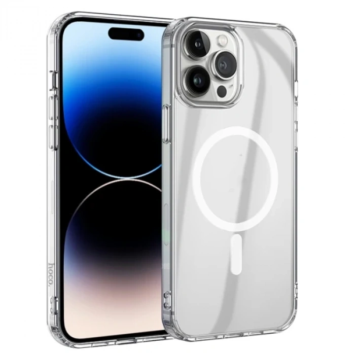 VipMarketim Hoco iPhone 14 Pro Manyetik Magsafe Silikon Kılıf-(5775)