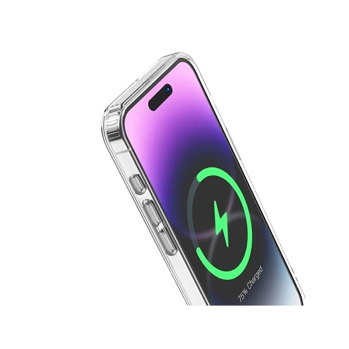 VipMarketim Hoco iPhone 15 Pro Anti-Fall Darbe Önleyici Airbag Manyetik Magsafe Silikon Kılıf-(5775)