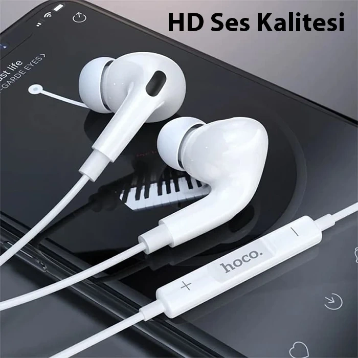 VipMarketim HOCO M111 Pro Primero Lightning Kulakiçi Mikrofonlu Kablolu Kulaklık-(5775)
