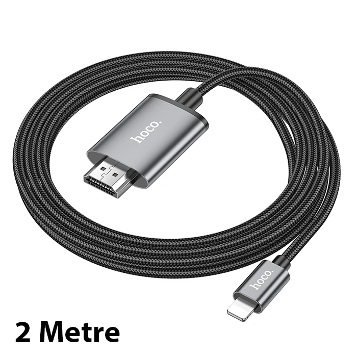 VipMarketim Hoco UA27 Lightning To HDMI HDTV Dönüştürücü Adaptör (4K 30Hz) Kablo-(5775)