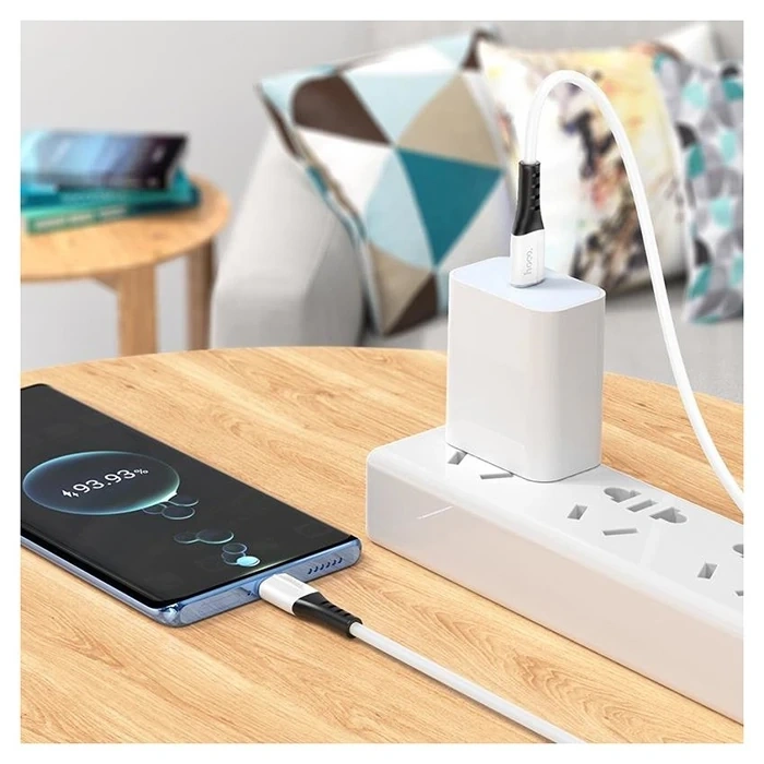 VipMarketim HOCO X82 60W Type-C to Type-C Hızlı Şarj Kablosu Silikon Data Kablosu-(5775)