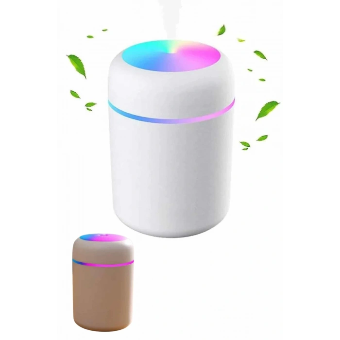 VipMarketim Humidifier LED Işıklı Mini Ortam Oda Kokusu Aromaterapi Buhardanlık