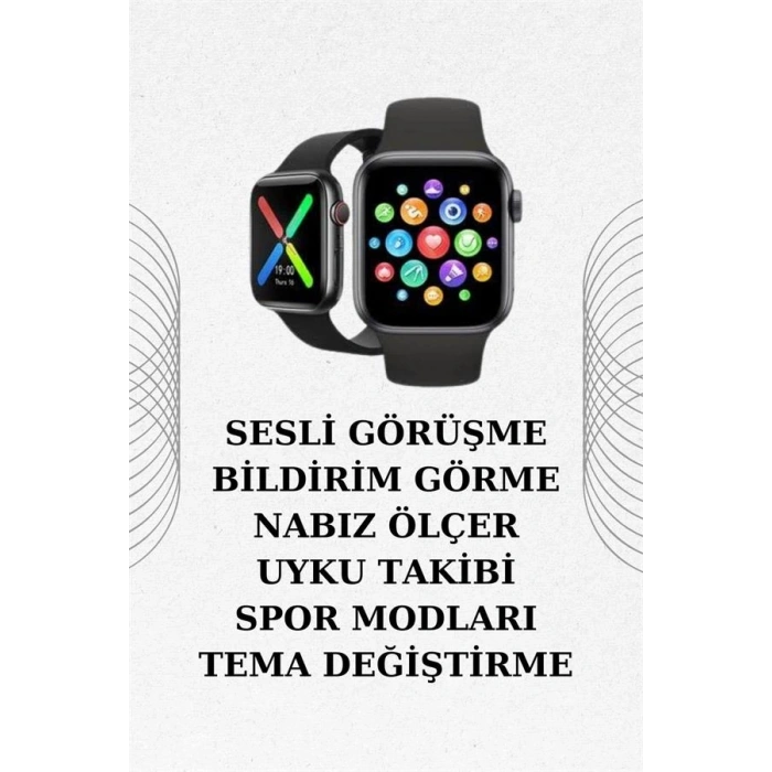 VipMarketim İkili Set Dev Kampanya Ucuz Kulaklık Ucuz Akıllı Saat Gürültü Önleyici Uzun Pil Ömrü