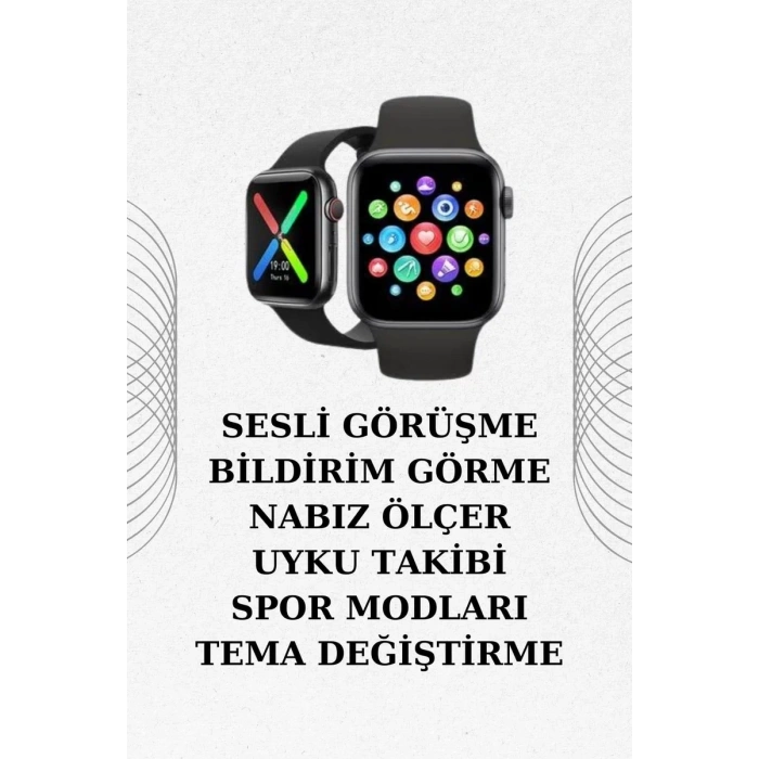 VipMarketim İkili Set Dev Kampanya Ucuz Kulaklık Ucuz Akıllı Saat Gürültü Önleyici Uzun Pil Ömrü