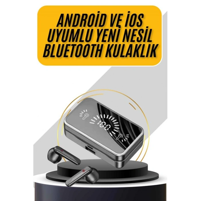 VipMarketim İos Android Uyumlu Bluetooth Kulaklık Kablosuz Kulaklık Yüksek Basslı
