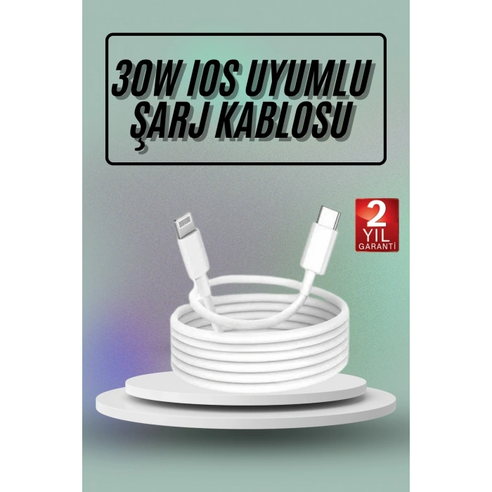 VipMarketim İOS Uyumlu 8 X Xs Xr 11 12 13 14/Pro Max Mini Plus Şarj Kablosu
