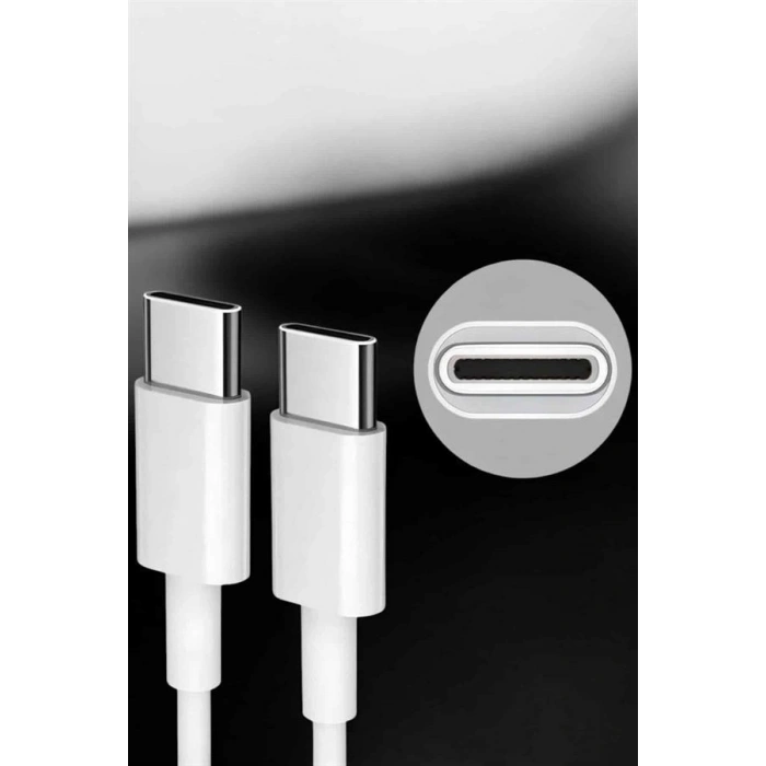 VipMarketim İOS Uyumlu Type-C Girişli Hızlı Şarj 15/15 Pro Max Adaptör ve Kablosu
