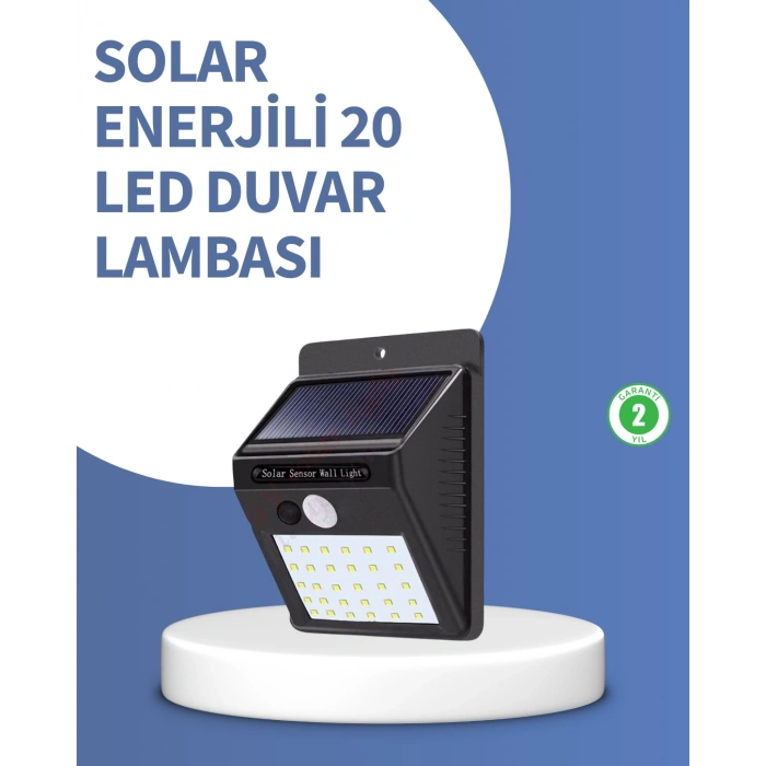 VipMarketim IP65 Dayanıklı Solar Enerjili Dış Cephe Aydınlatma