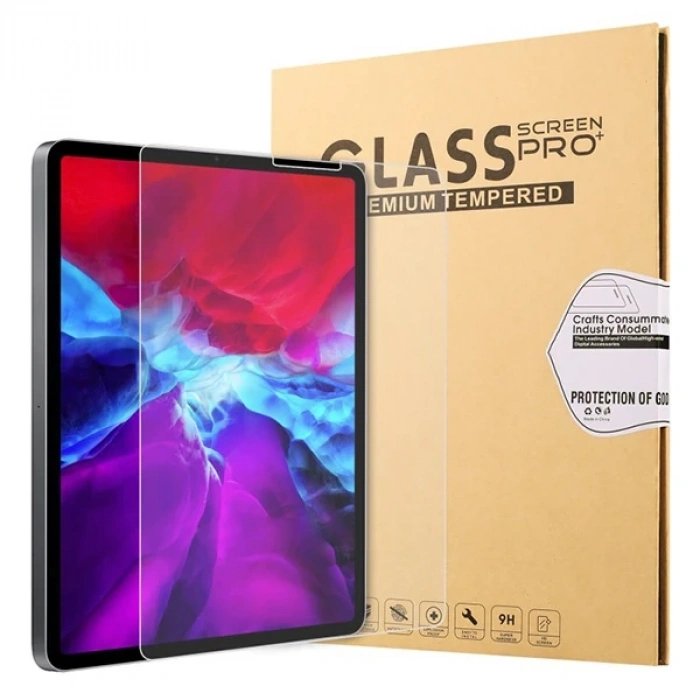 VipMarketim İPad Pro 12.9 2021-2020-2018 Tempered Cam Ekran Koruyucu-(5775)