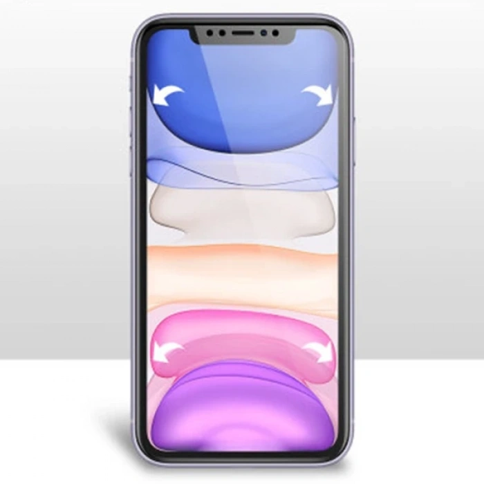 VipMarketim İPhone 11 6.1 Film Ön Arka Full Koruyucu Membran Nano Hidrojel Koruyucu Set-(5775)