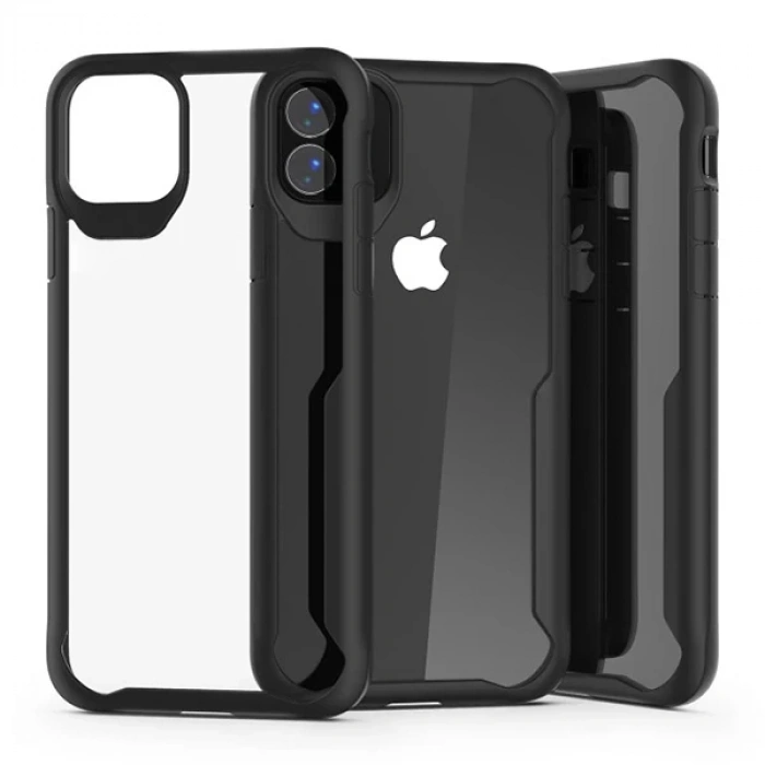 VipMarketim İPhone 11 Pro Max 6.5 İnch Shock Absorption PC+TPU Darbe Emici Kılıf-(5775)