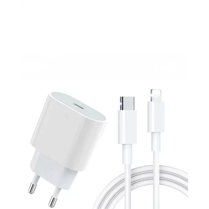 VipMarketim iPhone 12 11 XR XS X 8 Plus 7 20W PD Lightning Hızlı Şarj Adaptörü