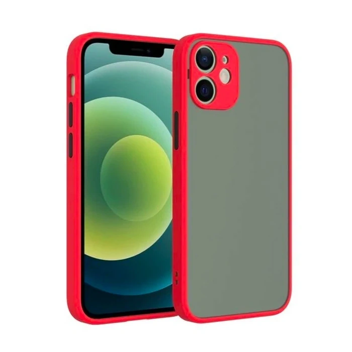 VipMarketim iPhone 12 6.1inç Kamera Korumalı Premium Silikon Kılıf-(5775)