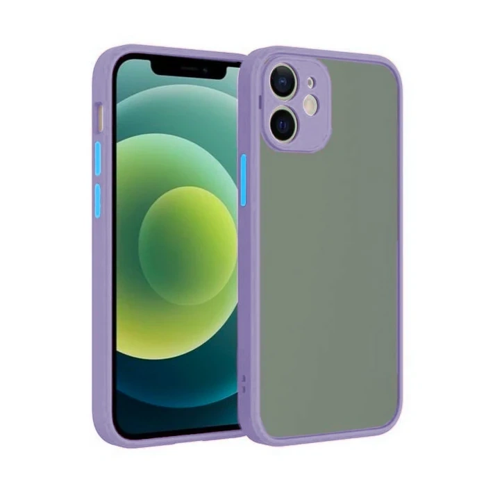 VipMarketim iPhone 12 6.1inç Kamera Korumalı Premium Silikon Kılıf-(5775)