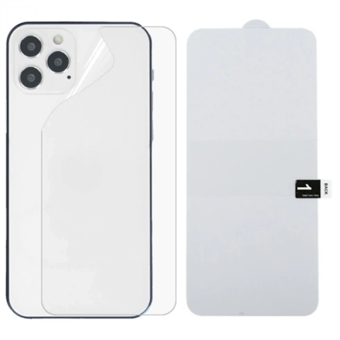 VipMarketim İPhone 12 Pro 6.1 Membran Nano Hidrojel Film Arka Koruyucu hayalet Arka Koruyucu-(5775)