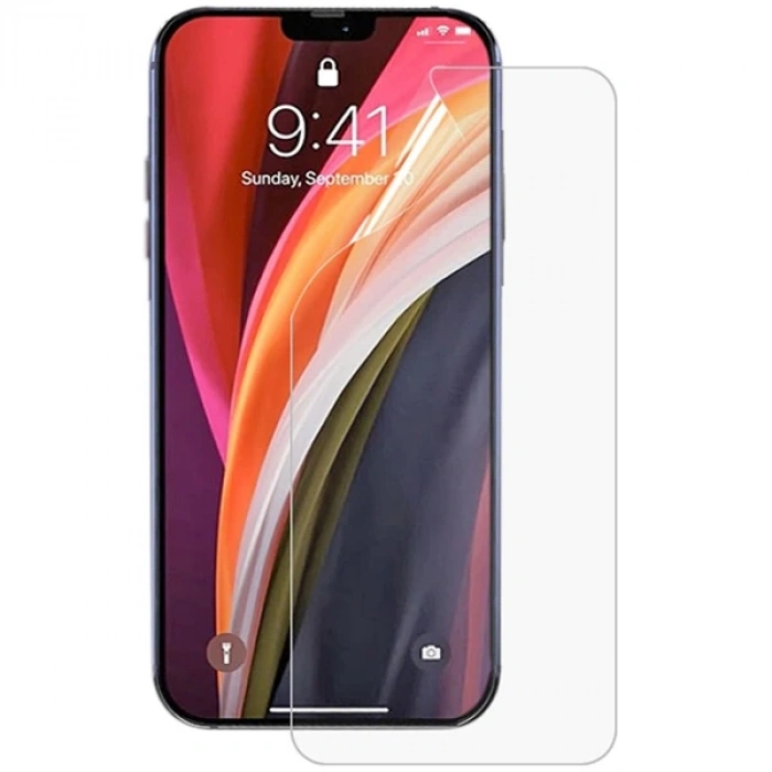 VipMarketim iPhone 12 Pro Max 6.7 Full Kaplama Hidrojel Film Full Ekran Koruyucu-(5775)