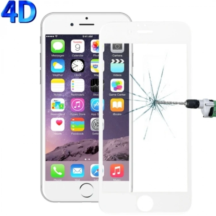 VipMarketim İPhone 6S Plus 4D Kavisli Full Cam Kırılmaz Koruyucu İPhone 6 plus-(5775)