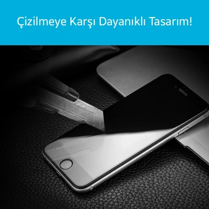 VipMarketim İPhone 6S Plus 4D Kavisli Full Cam Kırılmaz Koruyucu İPhone 6 plus-(5775)