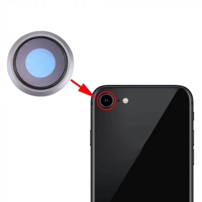 VipMarketim İPhone 8 Kamera Lens Kapak Full-(5775)