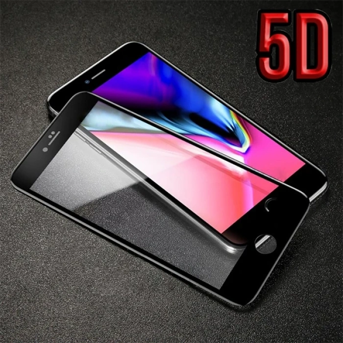 VipMarketim İPhone 8 Plus 7 Plus 5d Kavisli Full Kırılmaz Cam Ekran Koruyucu-(5775)