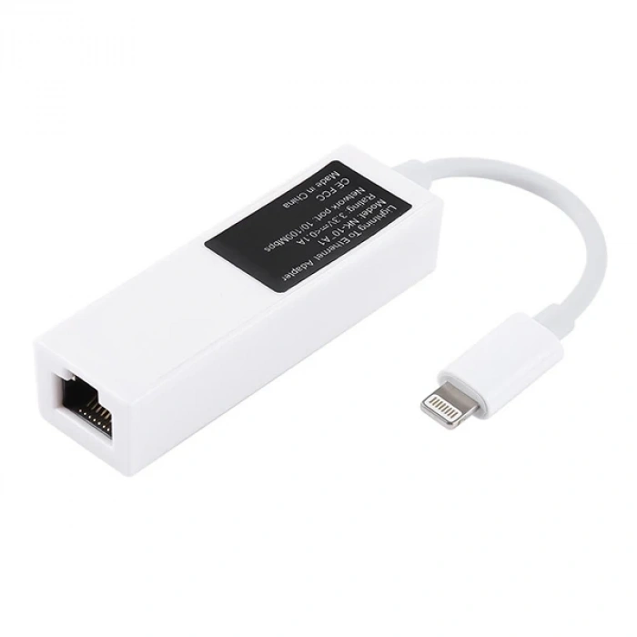 VipMarketim İPhone/İPad Lightning To Ethernet RJ45 Adaptörü NK107A1-(5775)