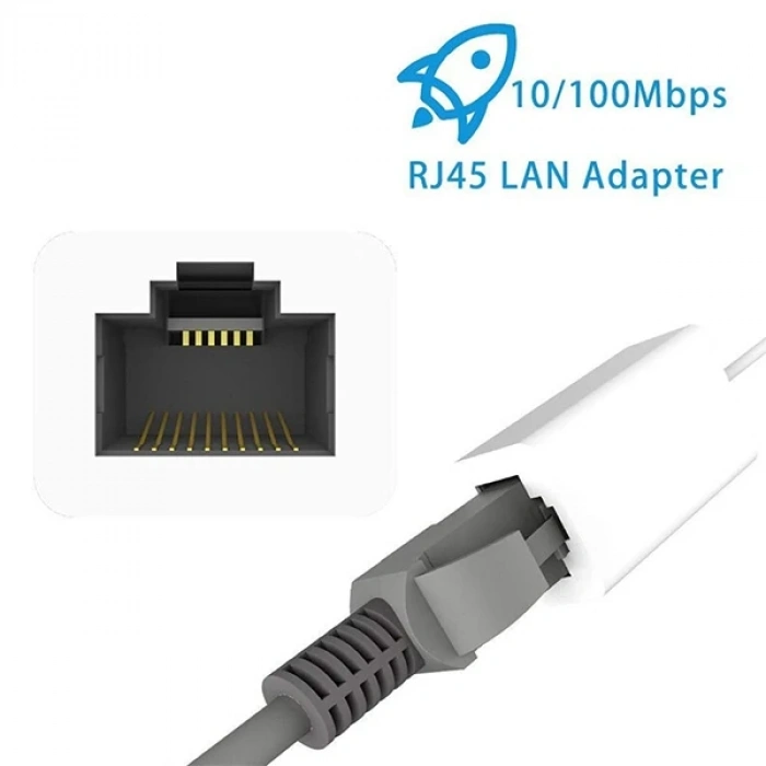 VipMarketim İPhone/İPad Lightning To Ethernet RJ45 Adaptörü NK107A1-(5775)