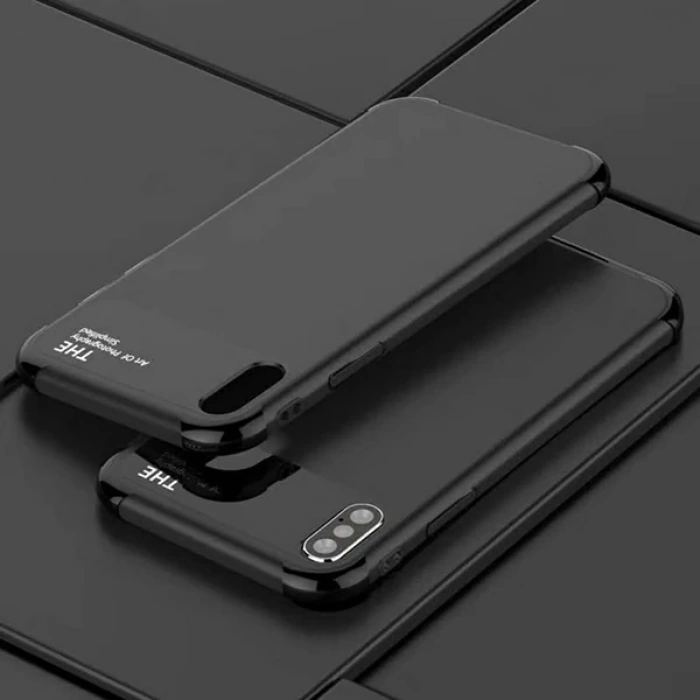 VipMarketim İphone X Xs 10 Fit Premium Silikon+ Cam Kılıf-(5775)
