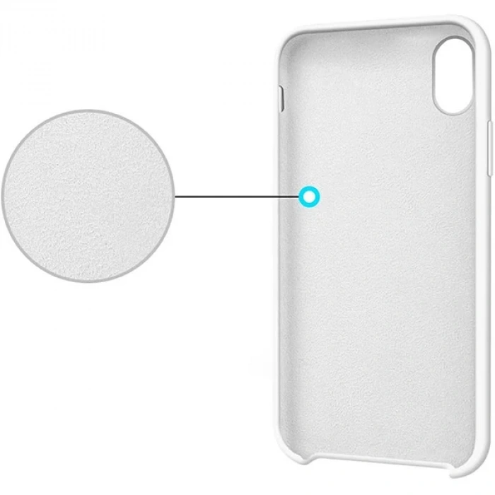 VipMarketim iPhone XS Max 6.5 Lansman Kılıf İçi Kadife Soft Silikon Kılıf-(5775)