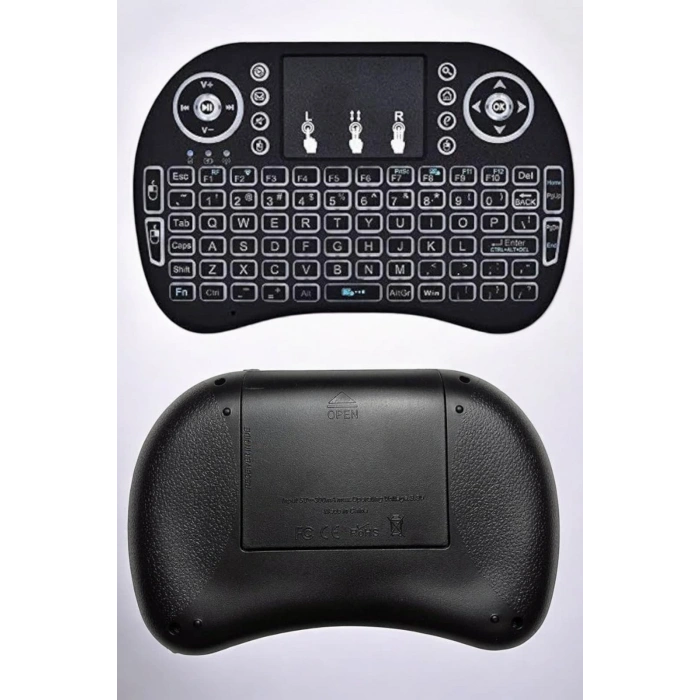 VipMarketim Işıklı Kablosuz Mini Q Klavye Tüm Cihazlara Uyumlu