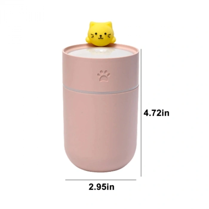 VipMarketim Isınan Kedi Mini USB Sessiz Hava Nemlendiricisi