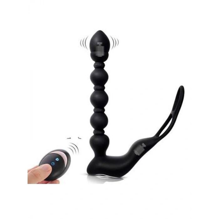 VipMarketim Isıtmalı Penis Halkalı Anal Prostat Vibratör
