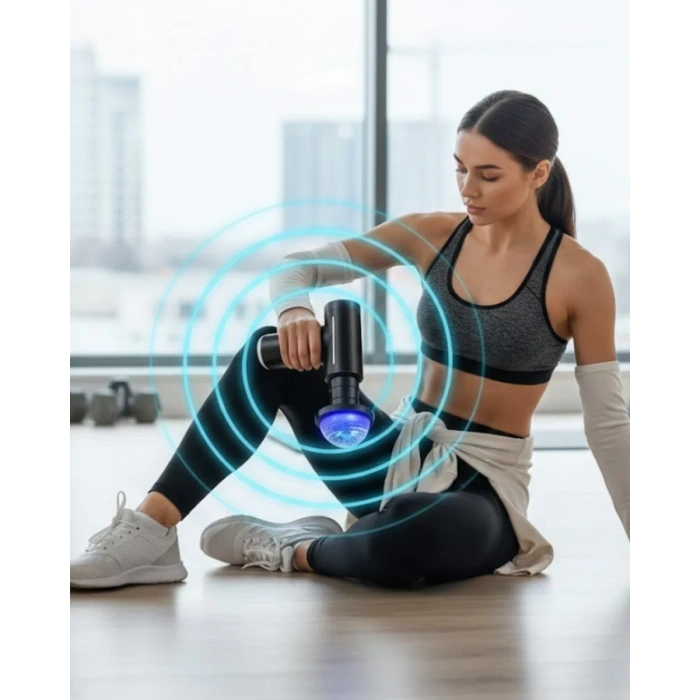 VipMarketim Isıtmalı Soğutmalı Masaj Tabancası 3200 RPM Sessiz Motor USB C Şarjlı