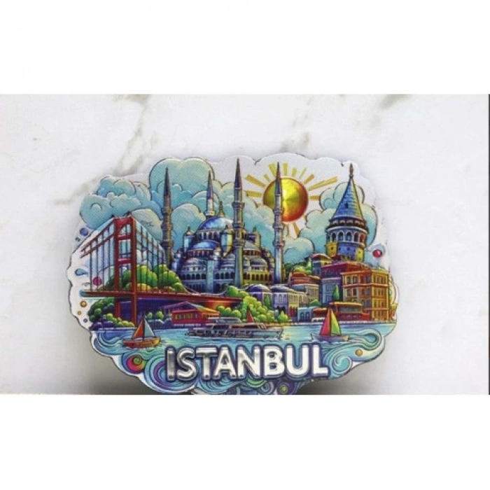VipMarketim İstanbul Temalı Silikon Buzdolapı Süsü Magnet