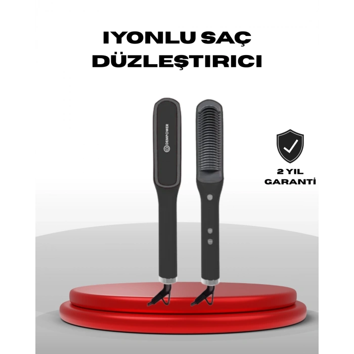 VipMarketim İyonlu Saç Düzleştirici Tarak Hızlı Isınma ve Ayarlanabilir Isı