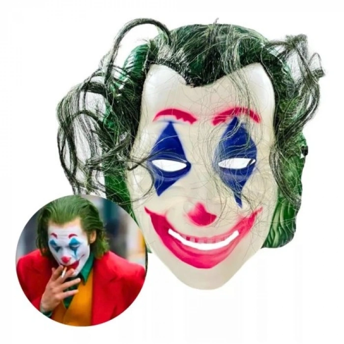VipMarketim Joaquin Phoenix Joker Maskesi Yeşil Saçlı