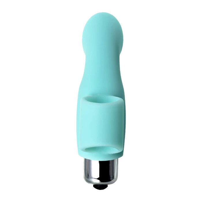 VipMarketim Jos Bli̇ss Parmak Vibratörü, Silikon, Mavi, 9 Cm