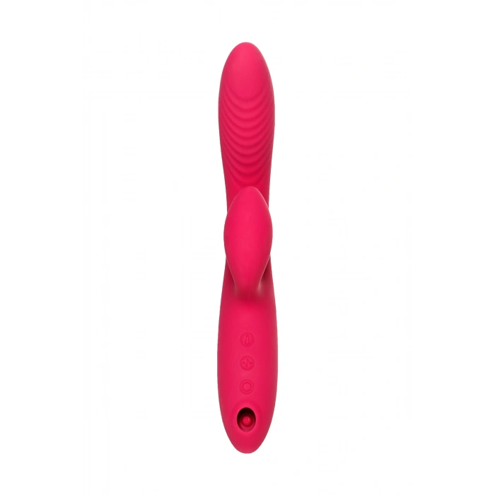 VipMarketim Jos Enila Vakum Dalgalı Vibratör, Silikon, Pembe, 23 Cm