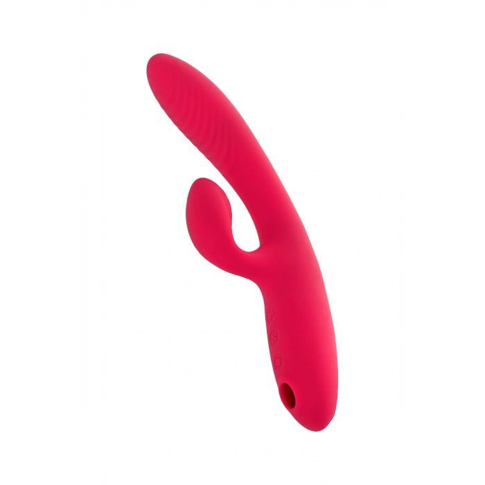 VipMarketim Jos Enila Vakum Dalgalı Vibratör, Silikon, Pembe, 23 Cm