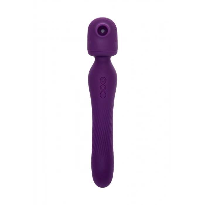 VipMarketim JOS Kisom 2si 1 arada Vibratör, Silikon, Mor, 24 cm