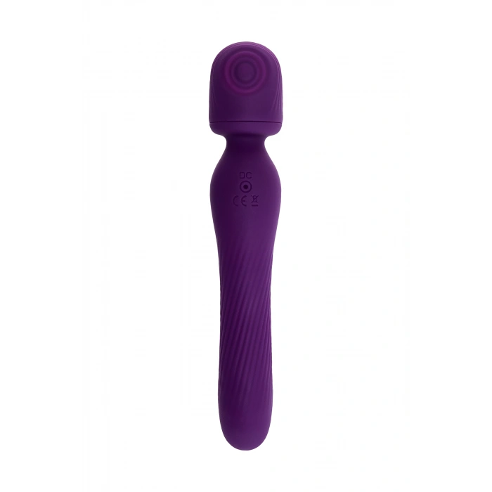 VipMarketim JOS Kisom 2si 1 arada Vibratör, Silikon, Mor, 24 cm