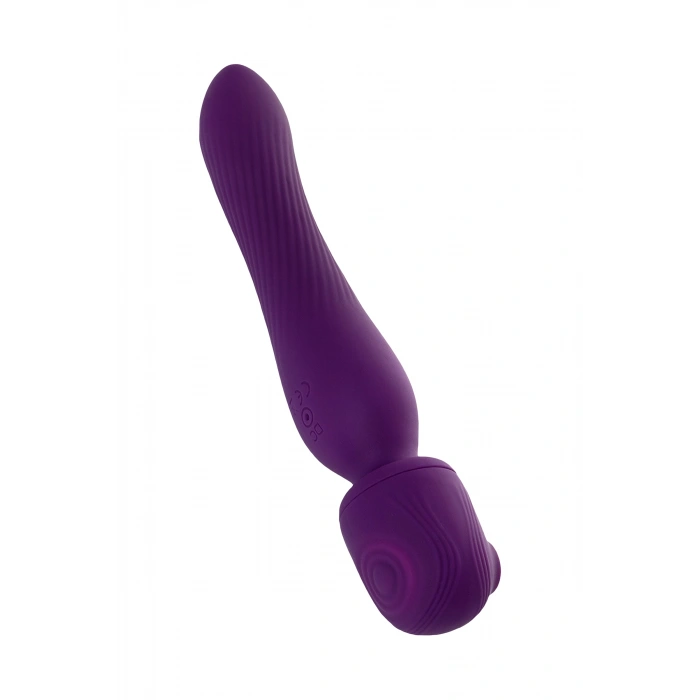 VipMarketim JOS Kisom 2si 1 arada Vibratör, Silikon, Mor, 24 cm
