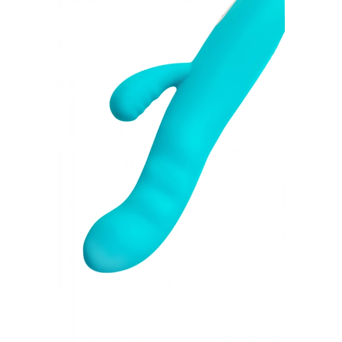 VipMarketim JOS Klitoral uyarımlı vibratör-döndürücü MERRY-SWI, silikon, mavi, 20,7 cm