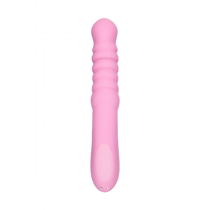 VipMarketim Jos Lixy Vibratör, Yukarı Ve Aşağı Fonksiyonlu, Silikon, Pembe, 23 Cm