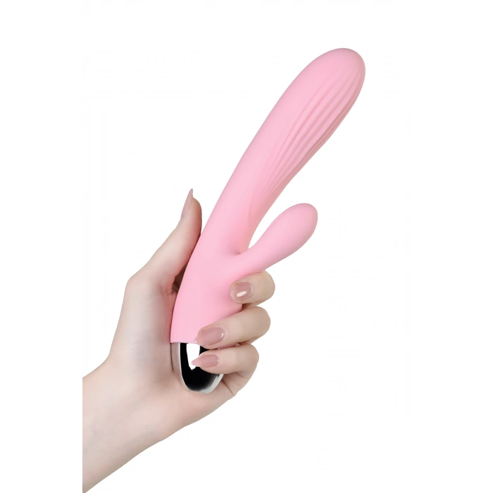 VipMarketim JOS MİLLY Isıtmalı Vibratör, silikon, pembe, 20 cm