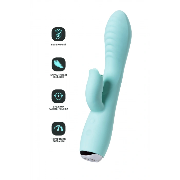 VipMarketim Jos Mi̇lo Klitoral Uyarıcı Ve Dilli Vibratör, Silikon, Cam Göbeği, 20 Cm