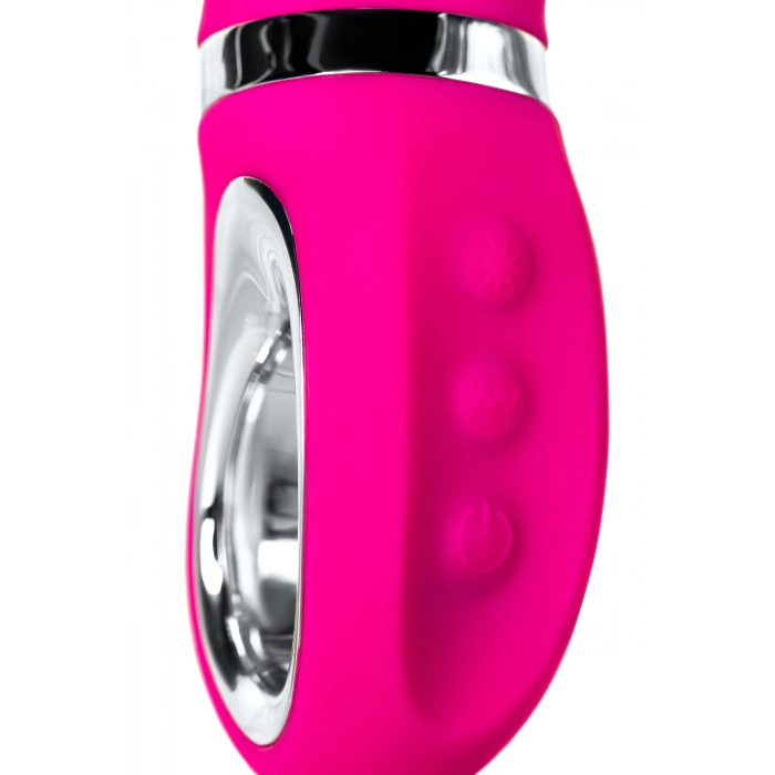 VipMarketim JOS PİLO Vibratör, WOW Modlu, Silikon, Pembe, 20 cm