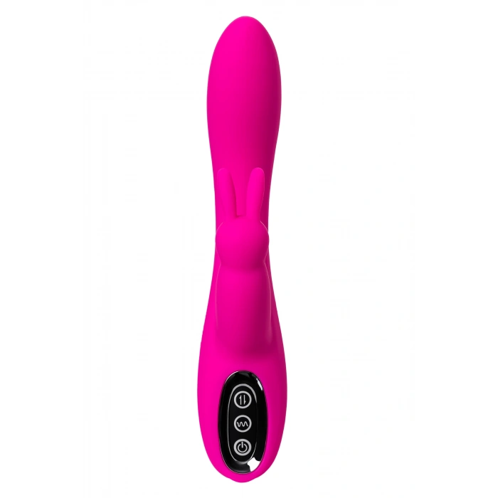VipMarketim Jos Spanky Üçlü Vibratör, Silikon, Pembe, 21 Cm