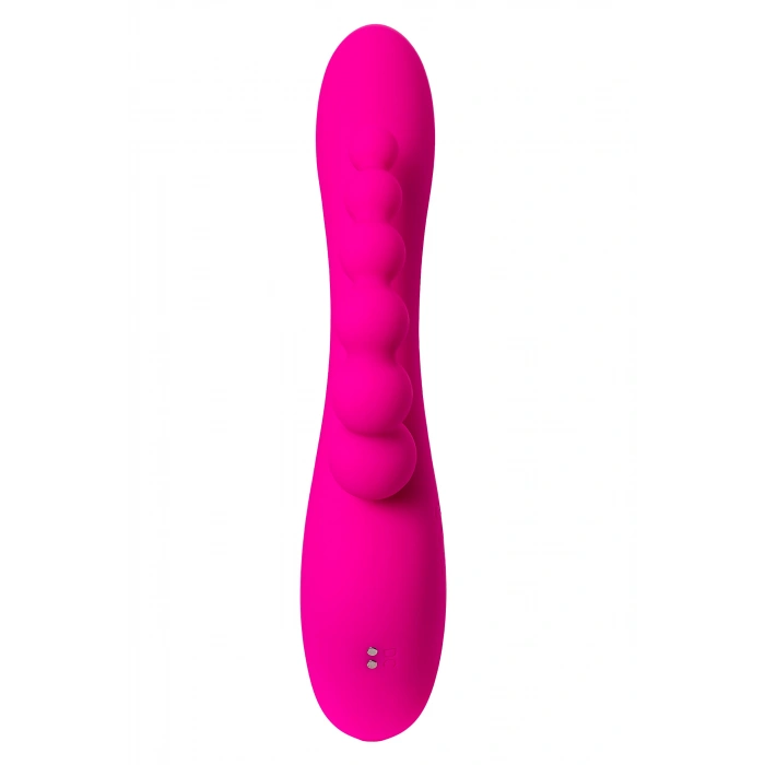 VipMarketim Jos Spanky Üçlü Vibratör, Silikon, Pembe, 21 Cm