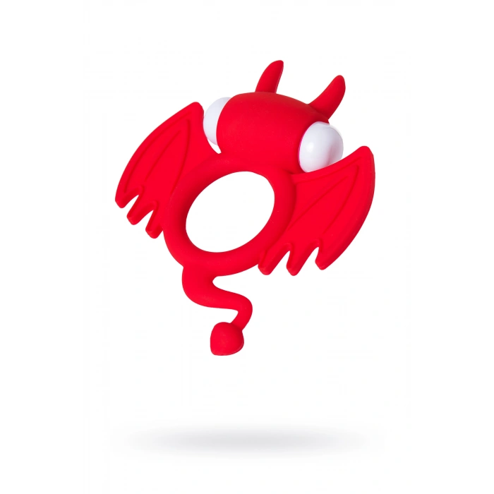 VipMarketim Jos Sweet Devi̇l Penis Halkası, Silikon, Kırmızı, 8,5 Cm