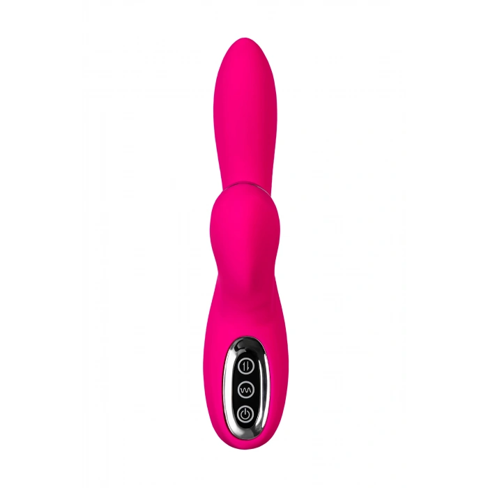 VipMarketim JOS TRIPLING  3ü 1 Arada Vibratör, Silikon, Pembe, 21 cm